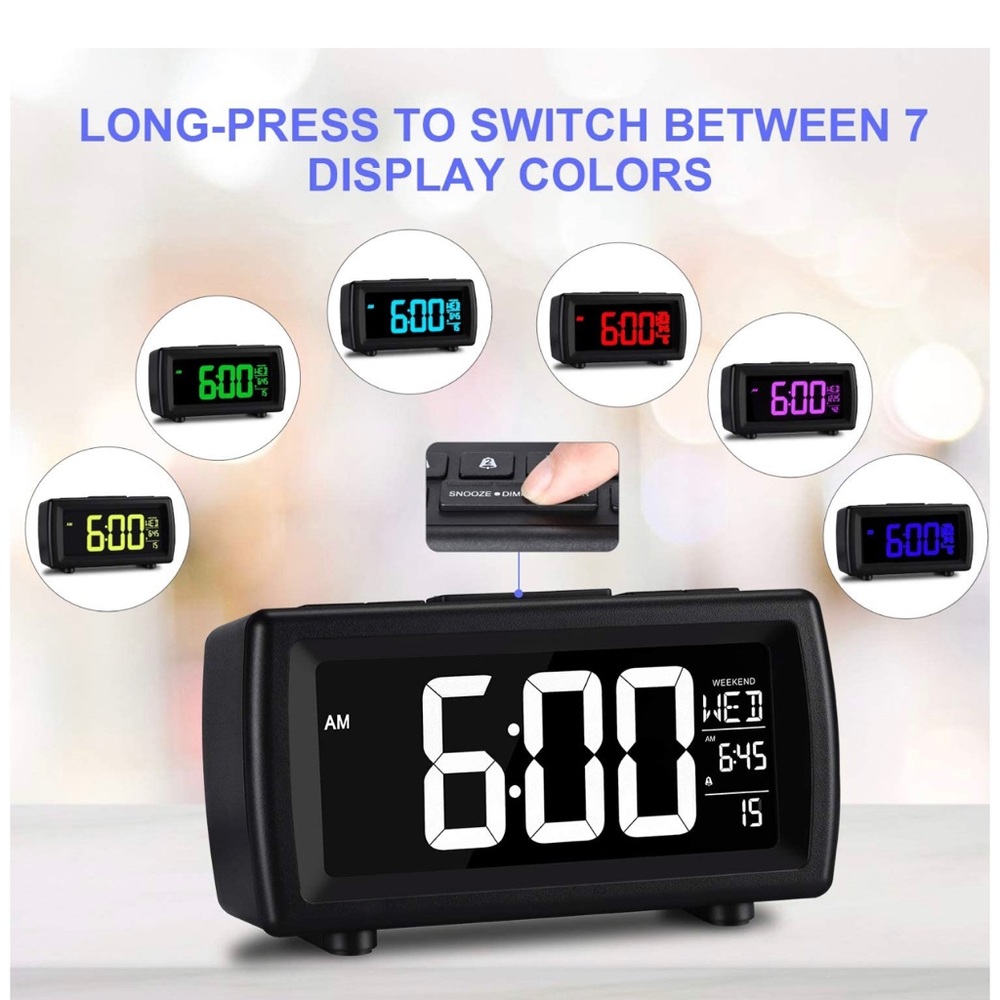 Alarm clock w/usb charging